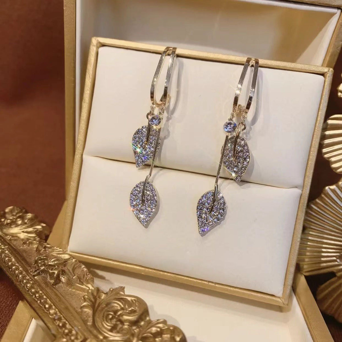 Last Day 49% Off-Natural shell zircon earrings