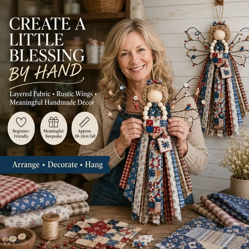 🔥 HOT SALE 🔥🪽 Angel Fabric Hanging DIY Kit