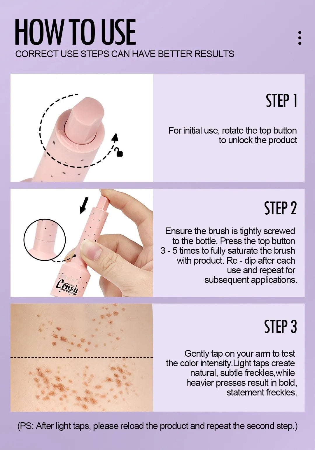 Faux Freckle Stamp-Natural-Looking