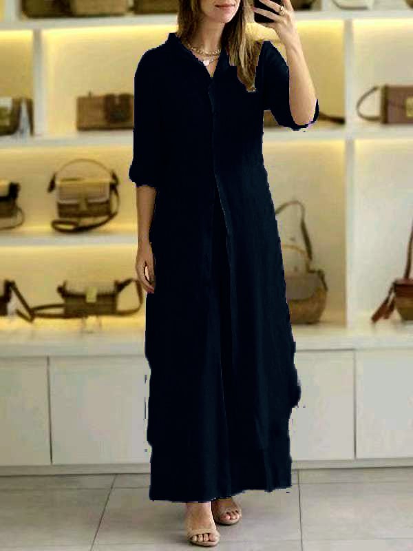 Women Summer Casual Linen Set Elegant Long Sleeve Two-piece Pant Suits