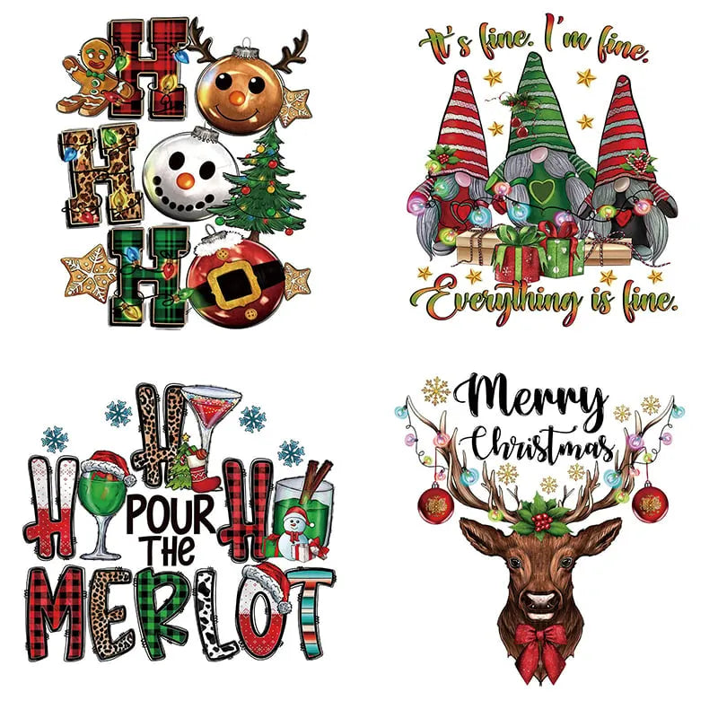🔥Christmas Sale-49% OFF | 🎄 15PCS Christmas Mystery DTF Transfer Bundle 🎅🔥for T-Shirts, Totes & DIY Gifts