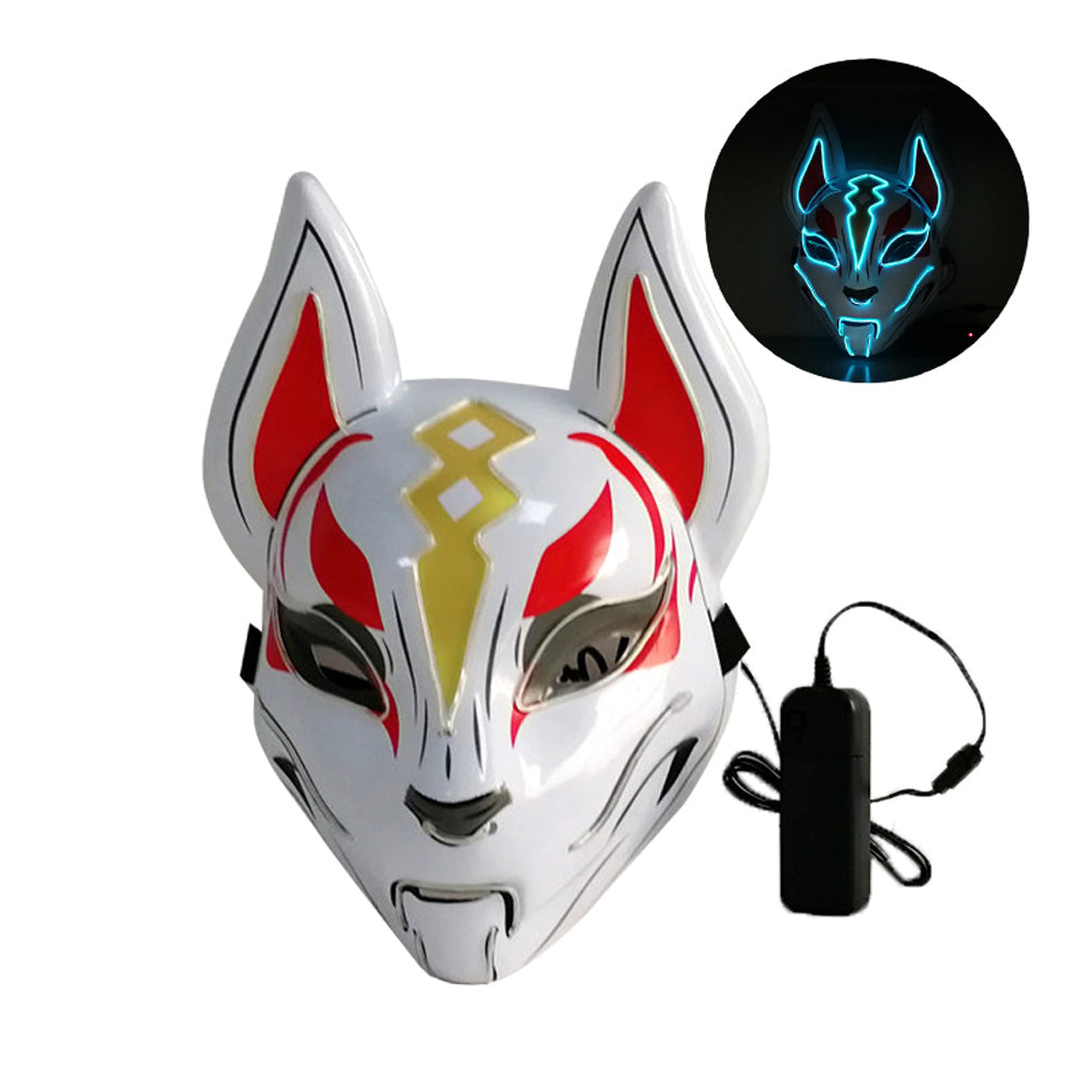 Halloween party LED glowing fox mask