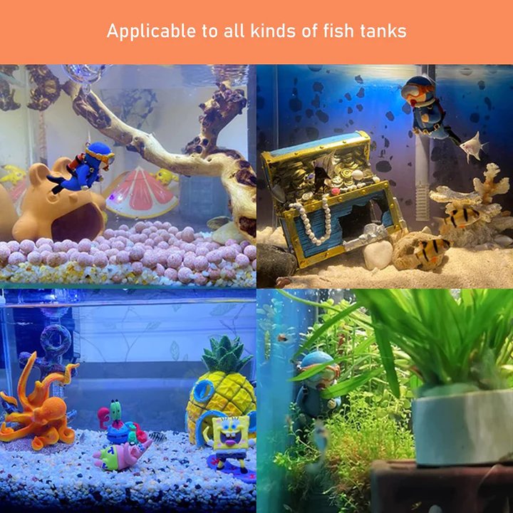 🔥LAST DAY 48% OFF🔥Aquarium Decorations, Lovely Diver Fish Tank, Floating Device(Buy 2 Get 1 Free)