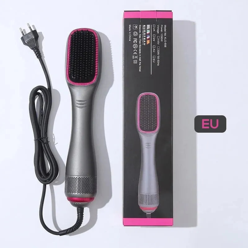 🔥 HOT SALE 🔥🔥LAST DAY 49% OFF🔥💇‍♀️3-in-1 Ionic Hair Dryer Brush ✨ One Step Hot Air Styling Brush for Straightening, Drying & Curling