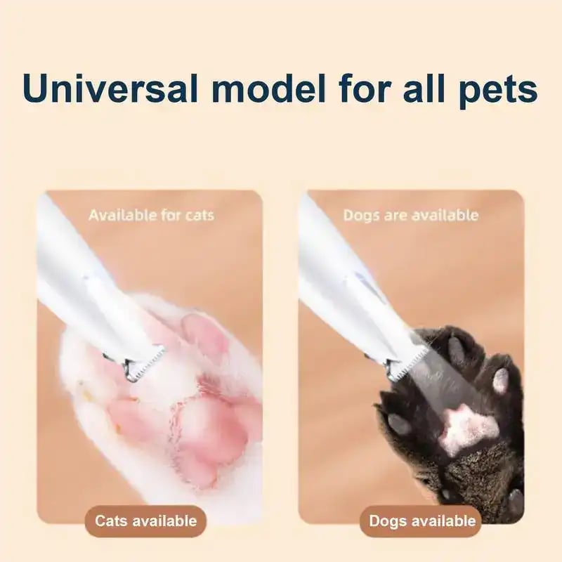 🔥HOT SALE🔥✂️🐾Precision Pet Trimmer – Safe Grooming for Paws, Eyes & Tail with LED Light