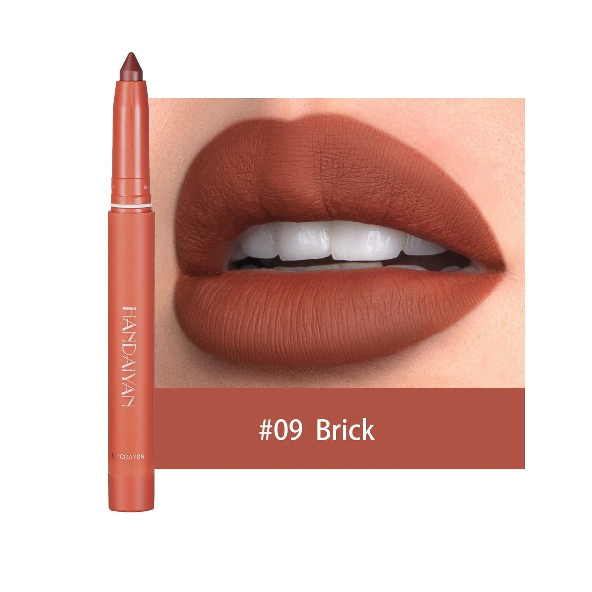 12 Color HANDAIYAN Rotating Sharpenable Matte Lipstick Pencils- Buy 2 Get 1 Free