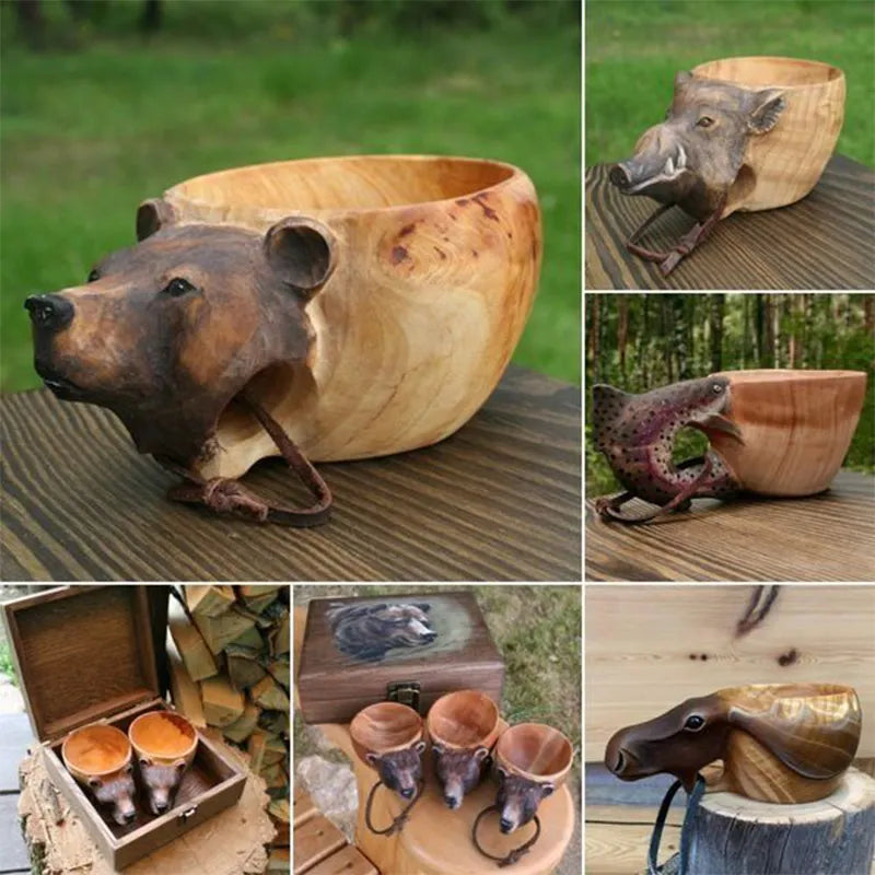 Kuksa Hand Carved Wooden Mug