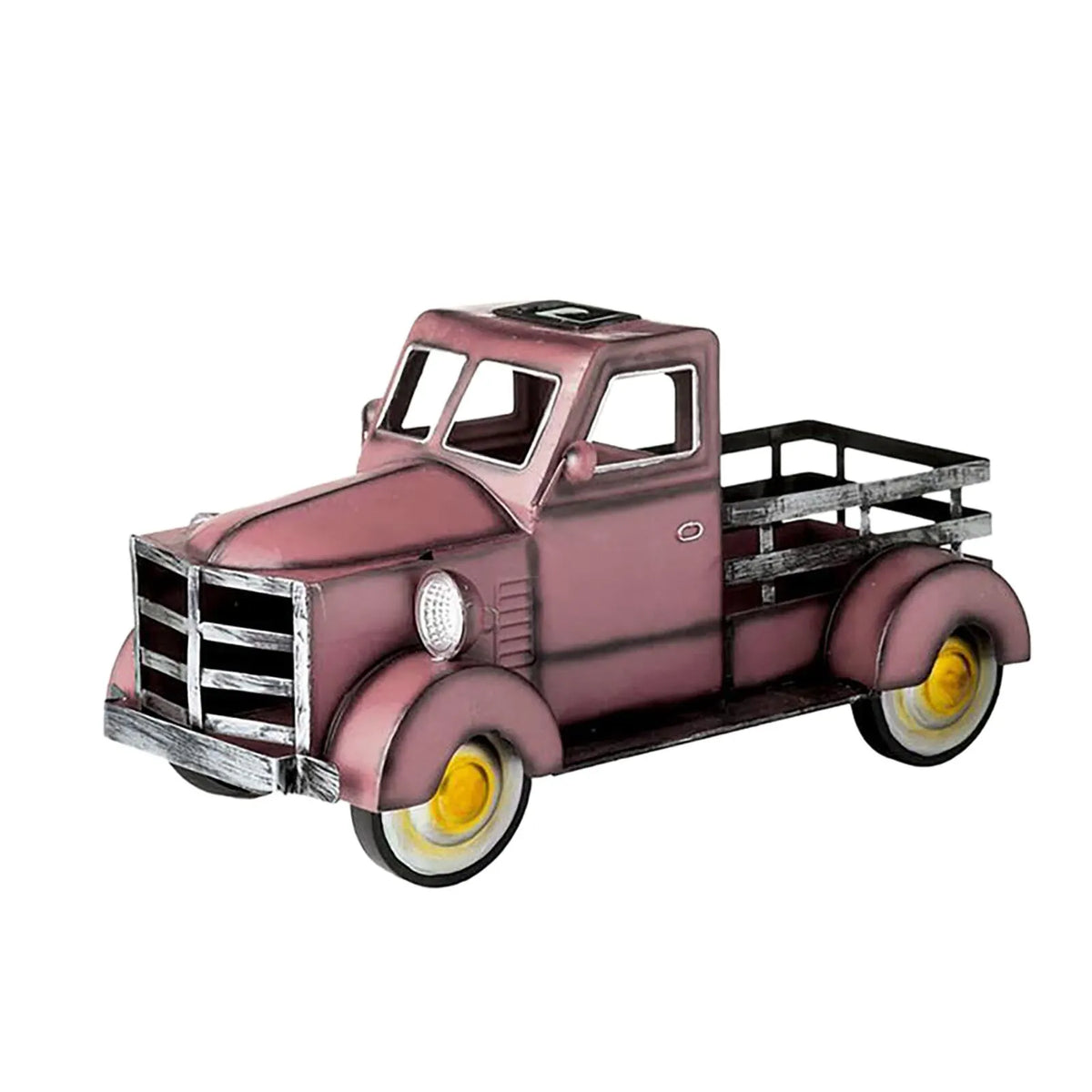 Retro Style Solar Pickup Truck Garden Decoration