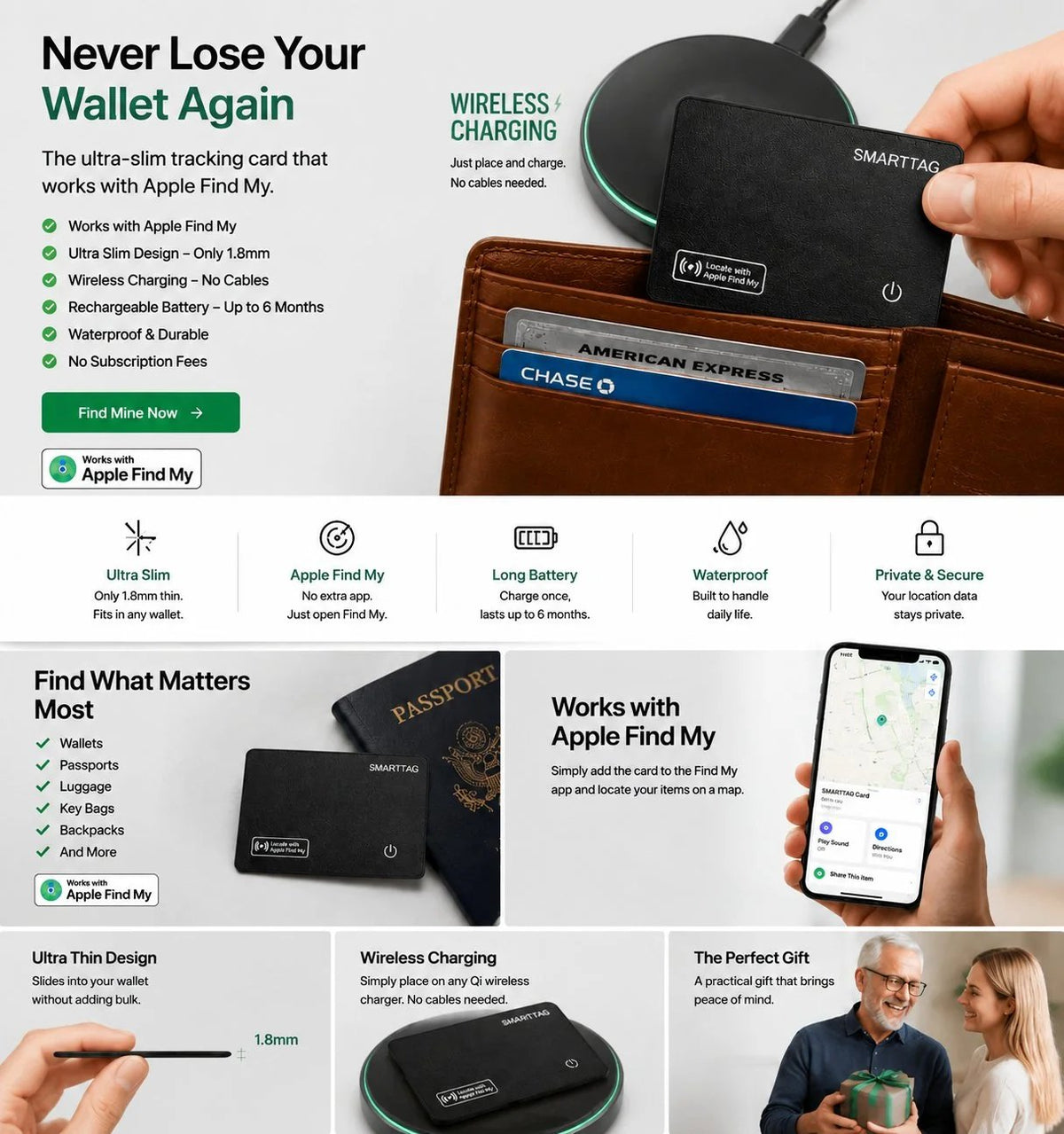 🎉 Protect Your Car Before It's Too Late💳Ultra-thin SMARTTAG tracker🚗