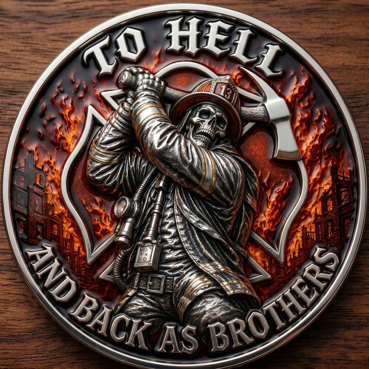 Brotherhood Firefighter Challenge Coin