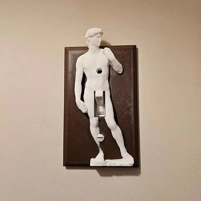 Funny Light Switch Cover - David Sculpture Switch Plate, Exquisite Humor