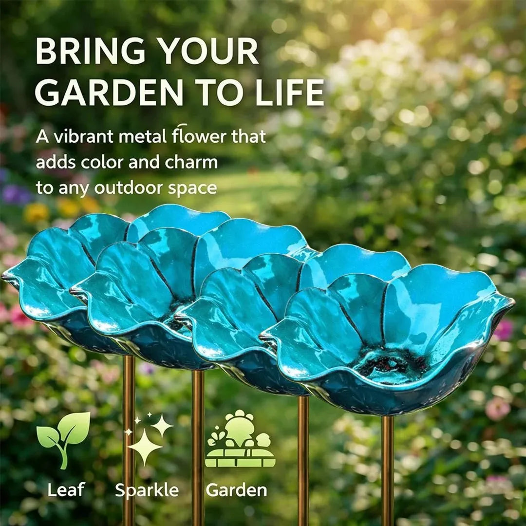 🔥HOT SALE🔥💖🎁Handmade Metal Flower Garden Stake🐦