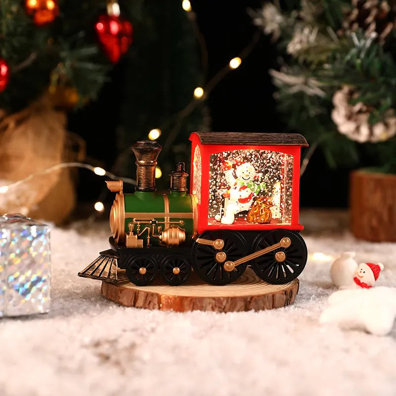 🎉🎅Christmas Gift Music Box Train💝 Music Box Crystal Ball Ornaments
