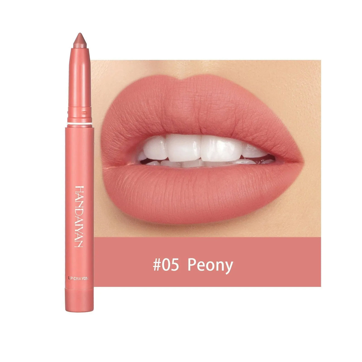 12 Color HANDAIYAN Rotating Sharpenable Matte Lipstick Pencils- Buy 2 Get 1 Free