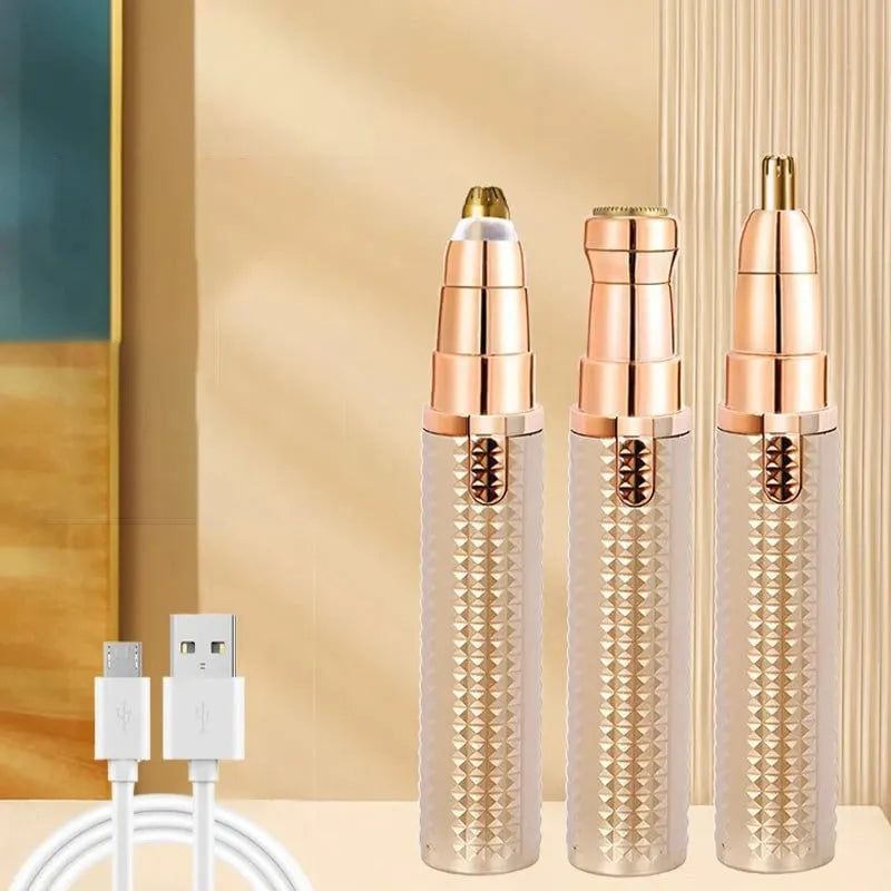 🔥 HOT SALE 🔥✂️ 2026 Sale — Over 38,000 Sold!🔥 Portable Electric Eyebrow Trimmer – Interchangeable Heads 🪒