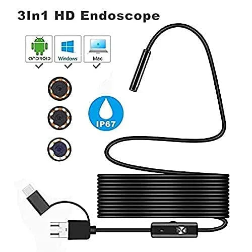 🔥HOT SALE🔥🔎 Plug-and-play endoscope camera – Compatible with Android、Windows、Mac(not applicable to Apple systems)