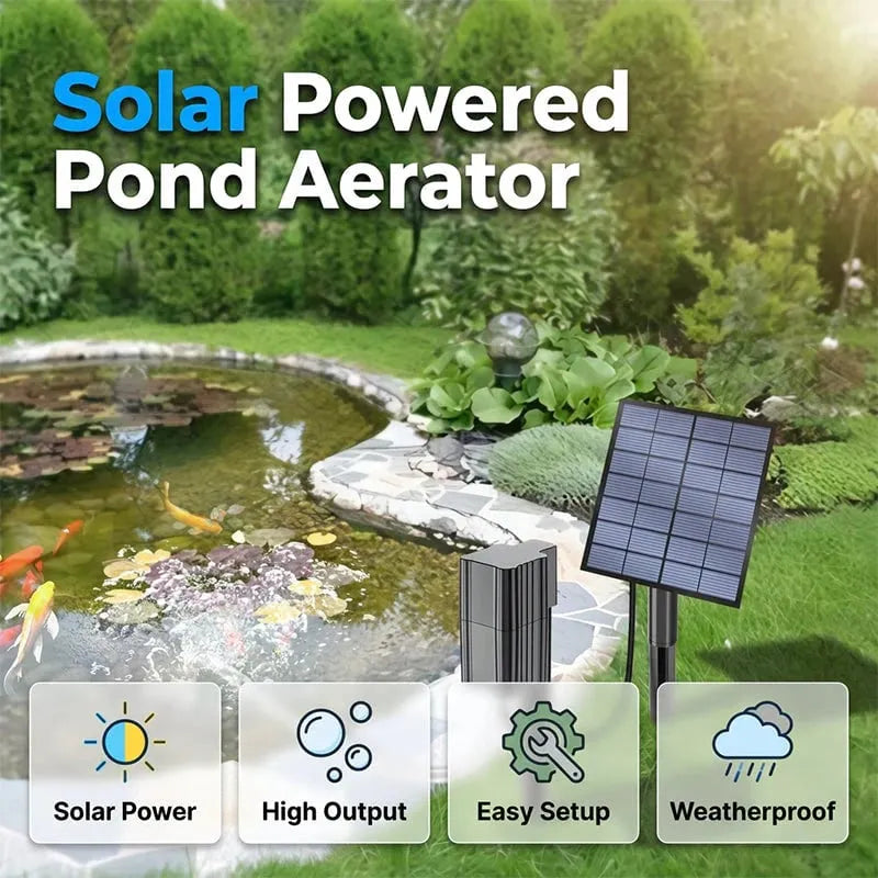 🔥HOT SALE🔥Solar Pond Aerator with Air Pump