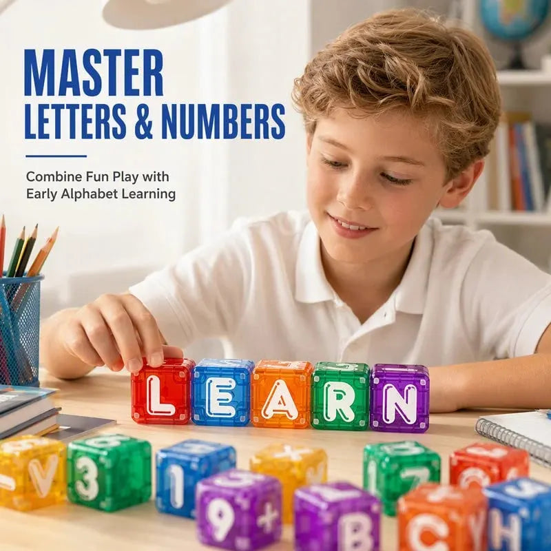 📢📢49% OFF !! ⏰Magnetic Alphabet Number Cubes for Children(📦Buy 2 Free Shipping)