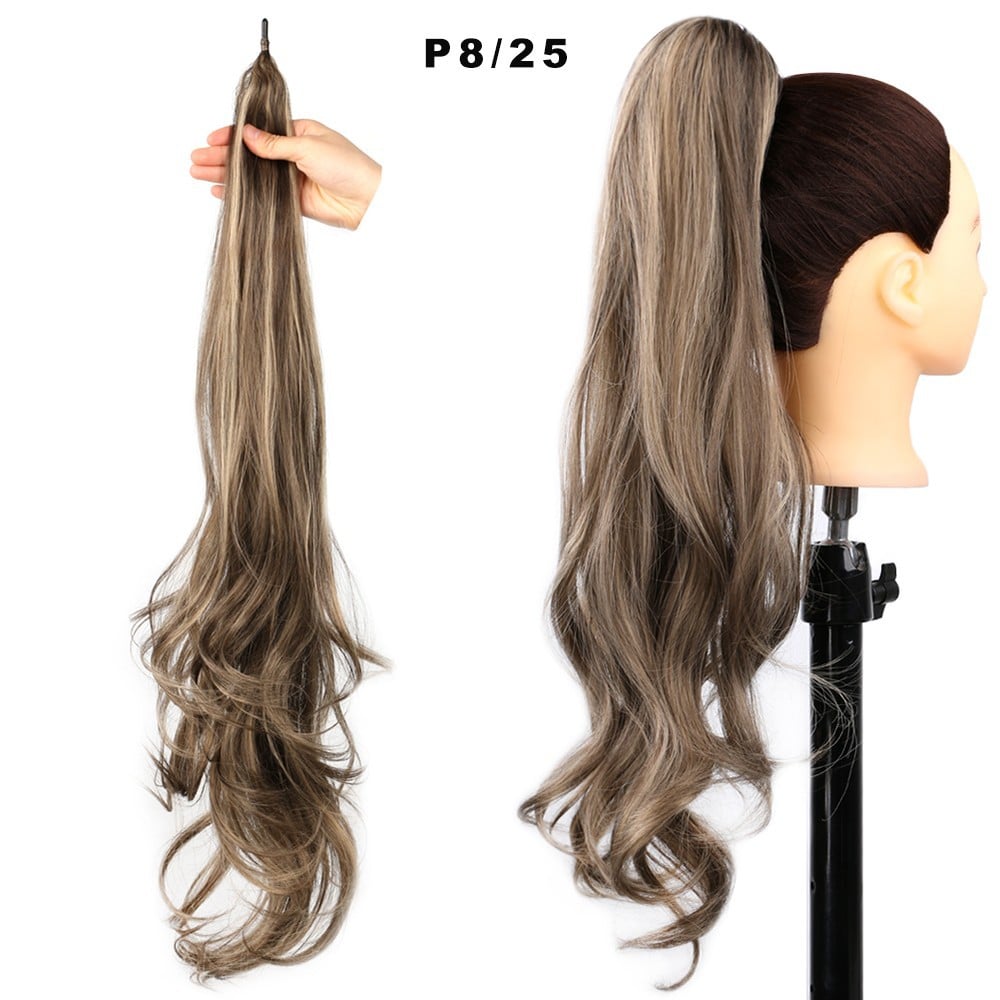 32 Inch Wavy Stick Hair With A Long Ponytail