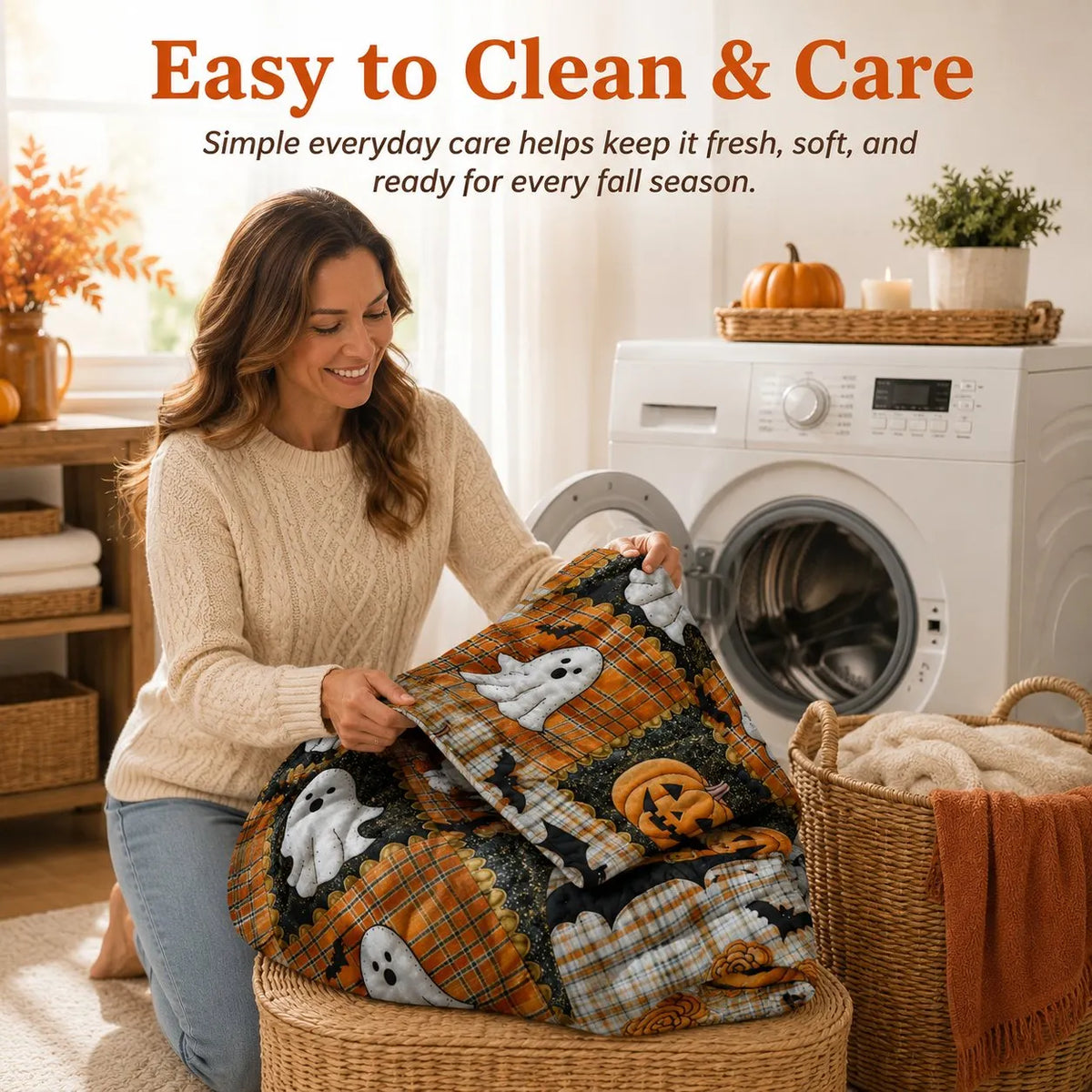🔥HOT SALE🔥(🎁Last Day 49% OFF)🎃Halloween Patchwork Flannel Blanket