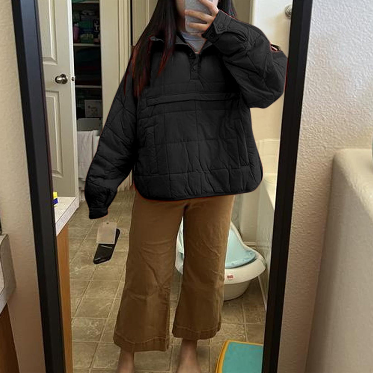 PACKABLE PULLOVER PUFFER JACKET