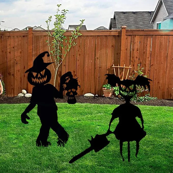 Cute And Unique Ghost Zombies - Halloween Yard Decor Metal Art