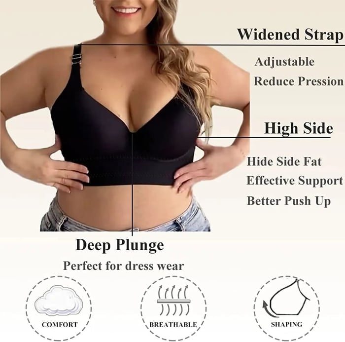 🎁Last Day 49% Off  - Push-Up Back Smoothing Bra