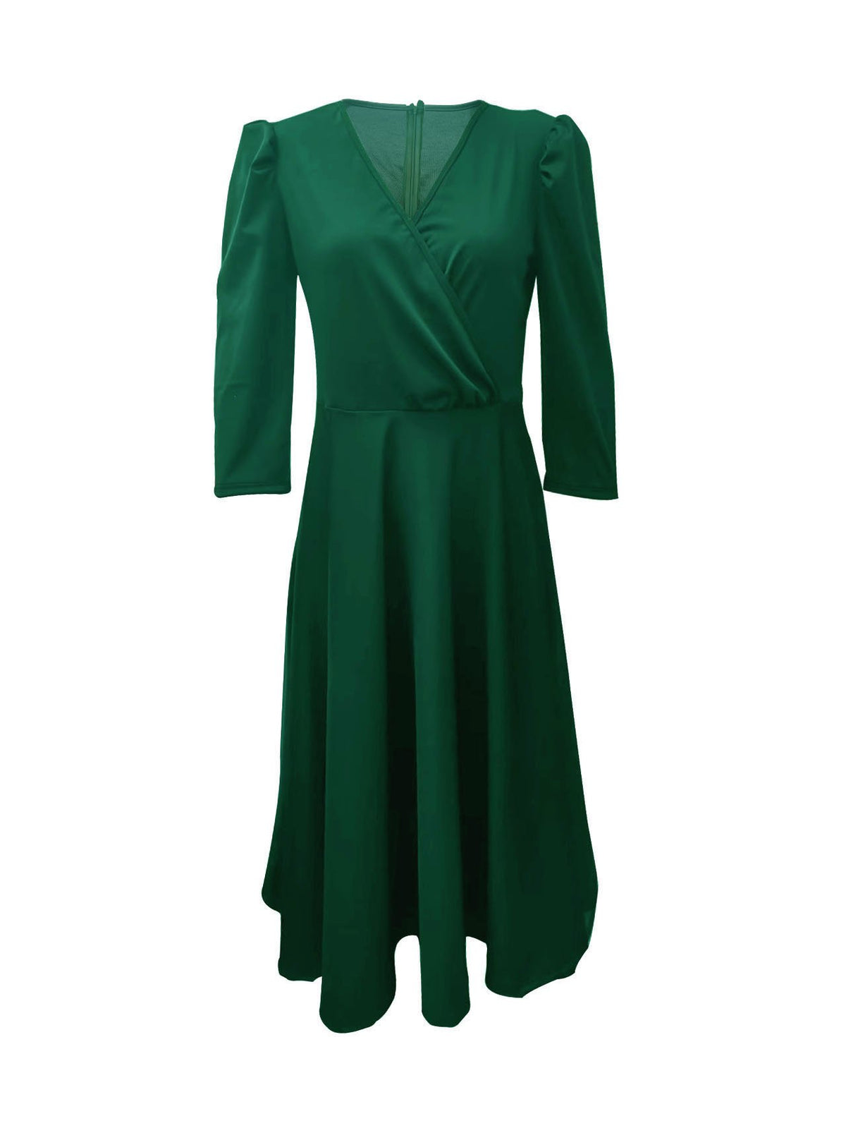 🌸Spring Specials💐 Women's V-Neck Pleated Waist-slimming Midi Dress
