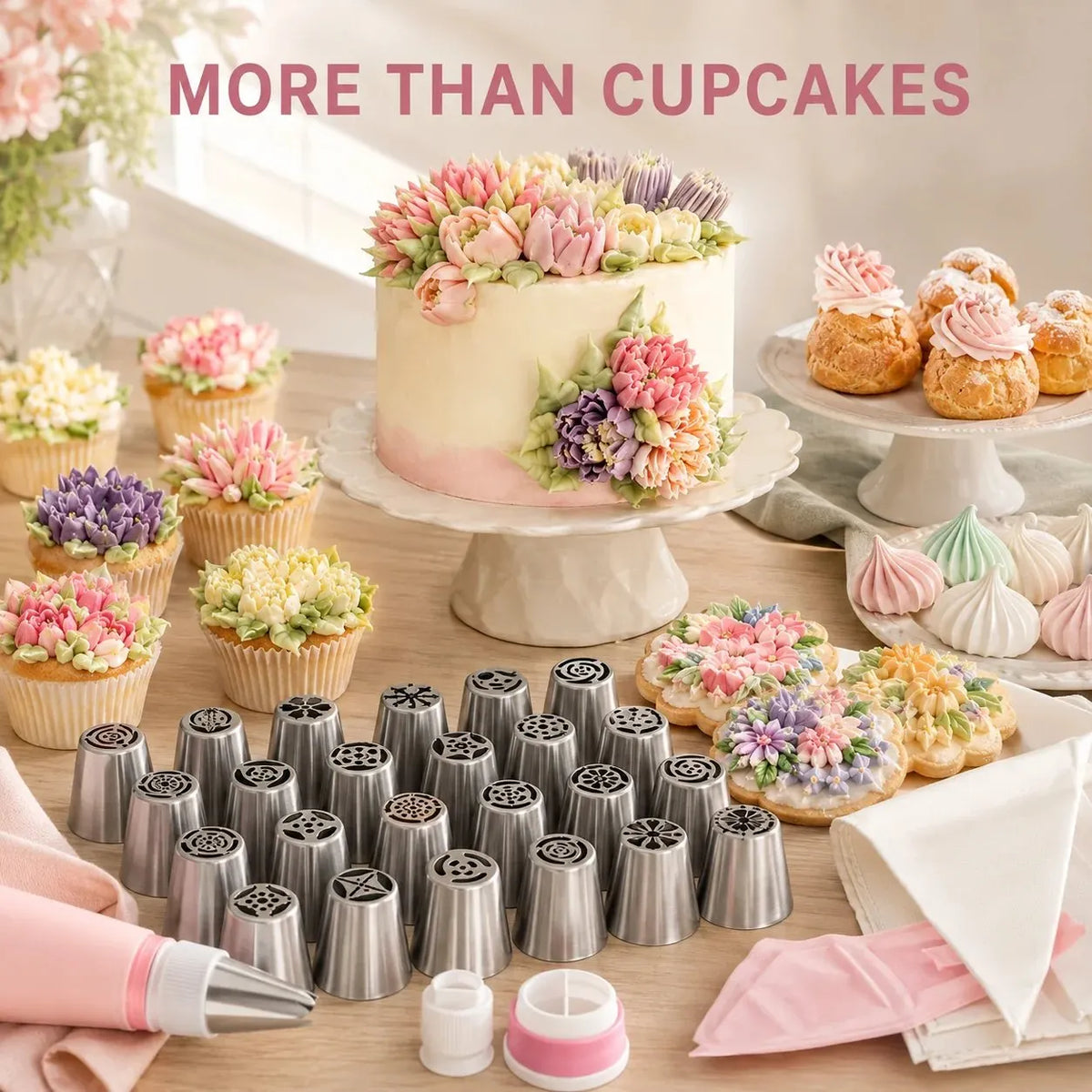 🎉🧁 27-Piece Piping Kit – Create in Bloom