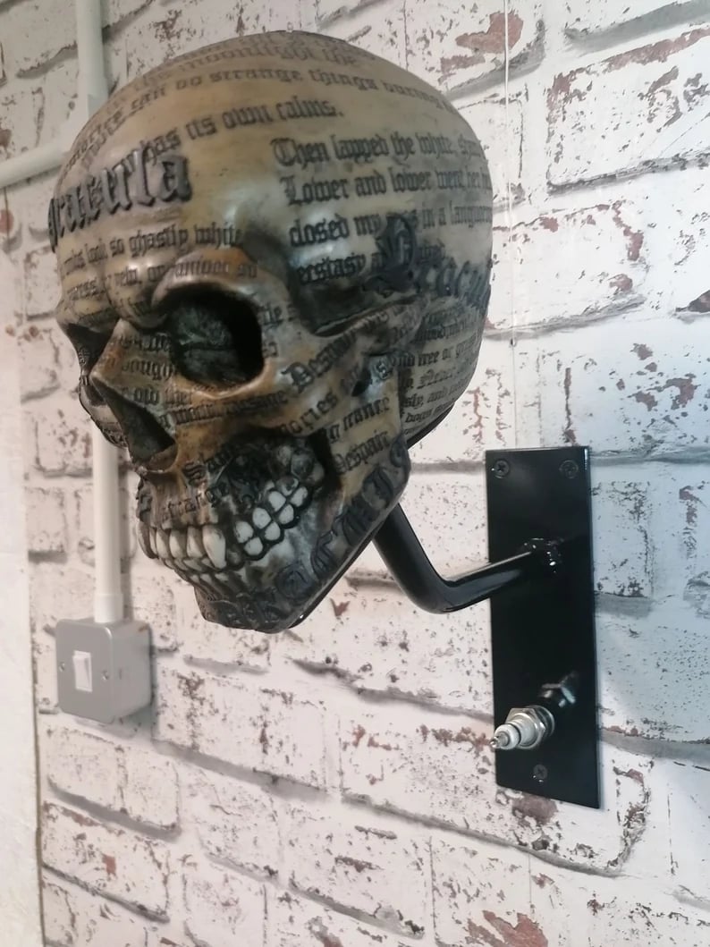 Motorcycle Helmet and Jacket Skull Holder