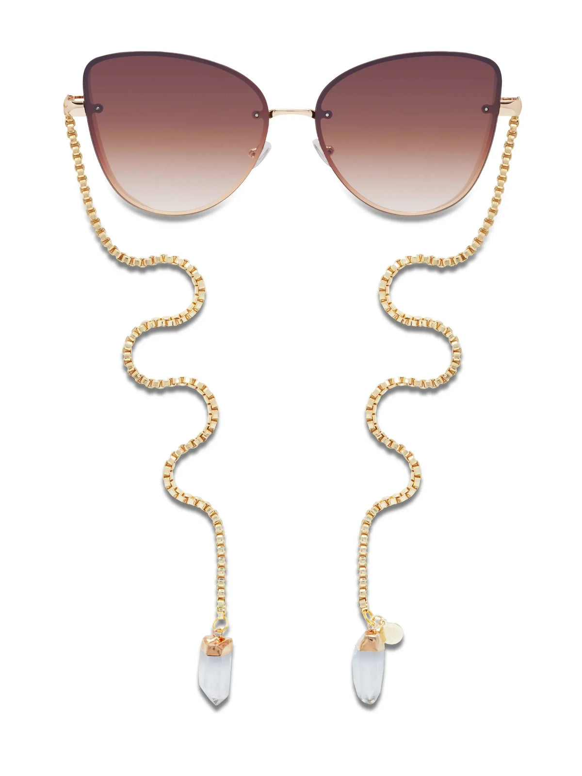 🔥Last Day 49% OFF - 🕶️Chain-Link Crystal Sunglasses