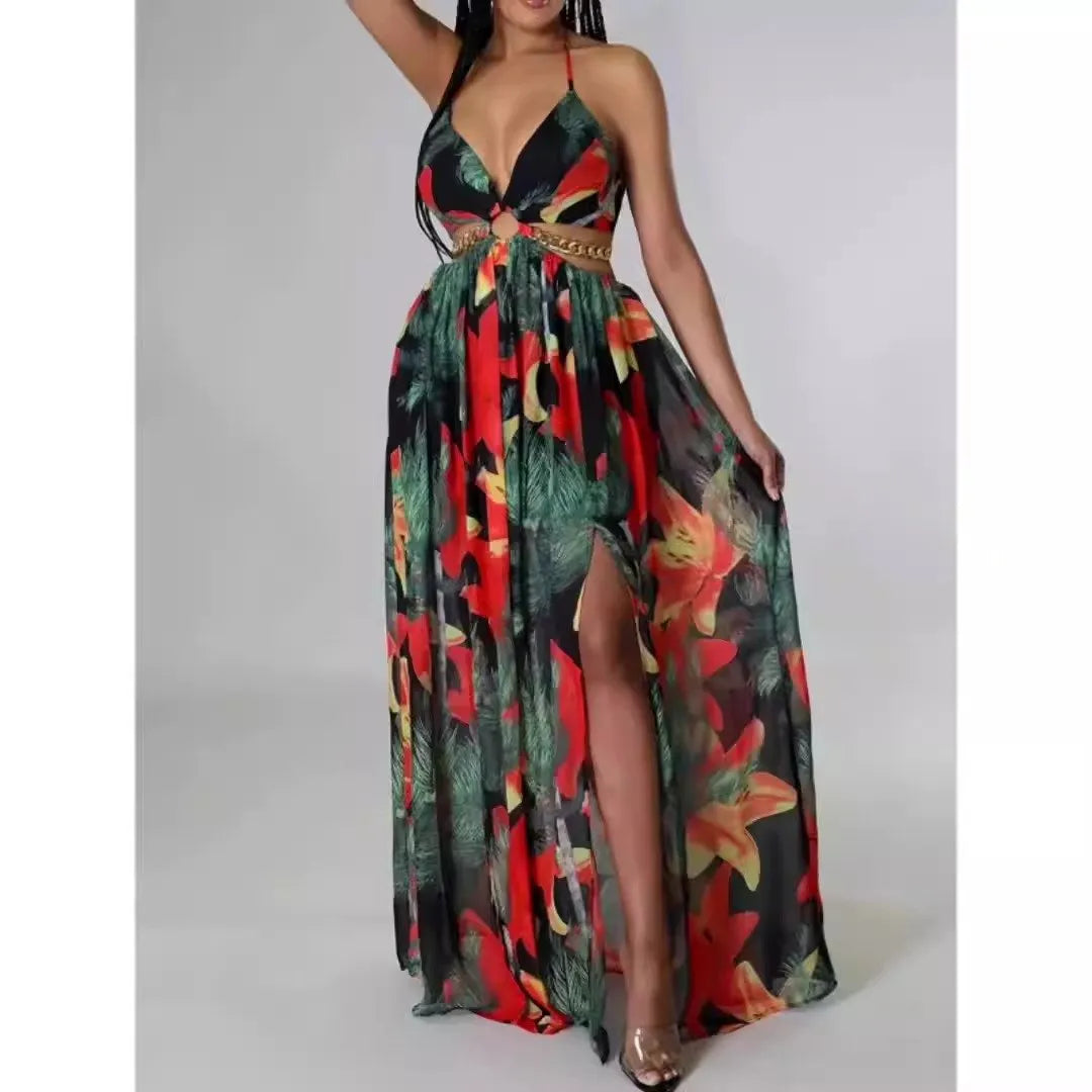Floral Spaghetti Strap Dress