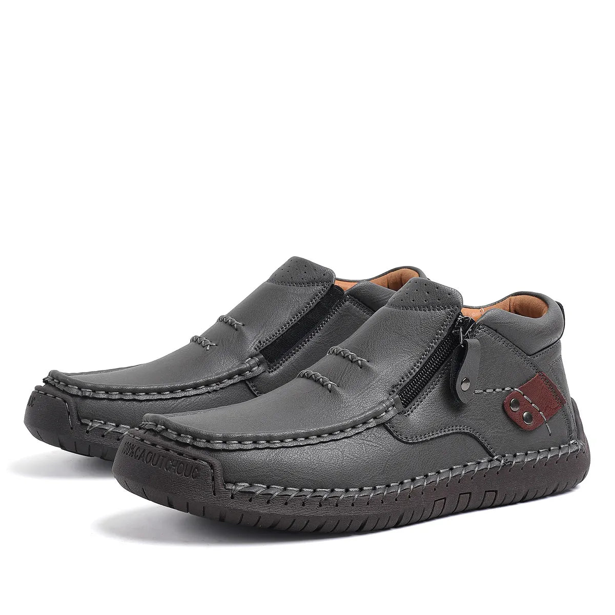Men’s Handmade Premium Leather Slip-On Driving Boots