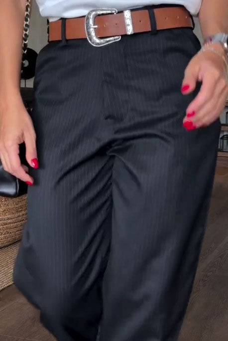 Women's Casual Striped Cropped Suit Pants (Buy 2 Free Shipping)