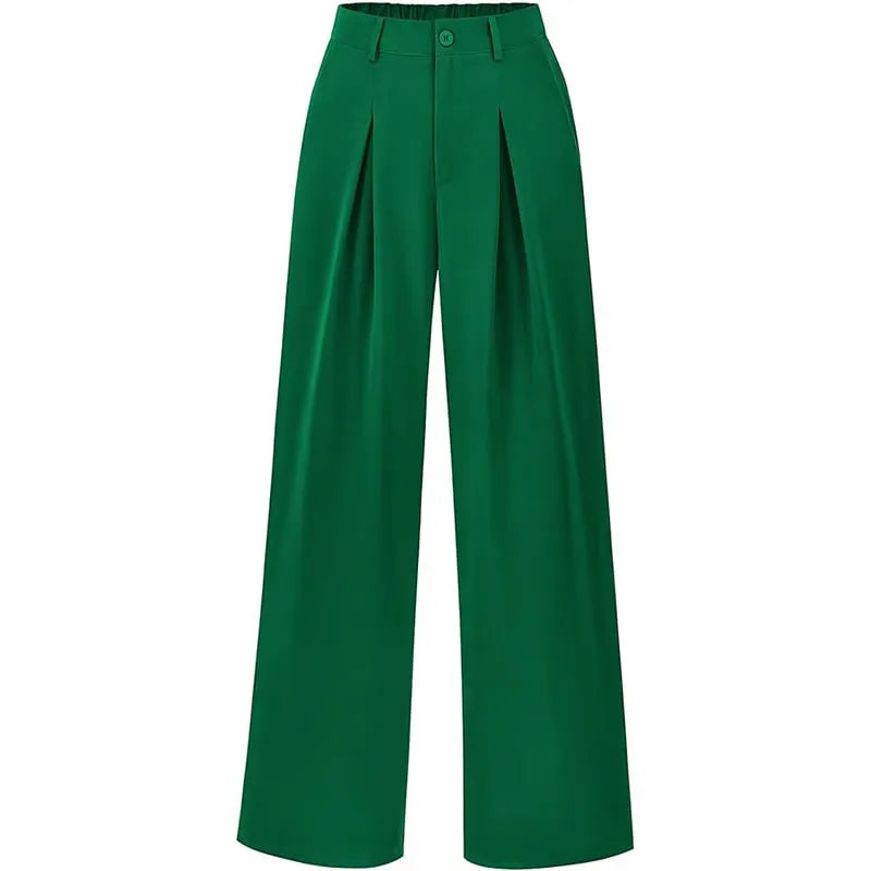 Women's High Waist Casual Wide Leg Loose Trousers Buy 2 Free Shipping