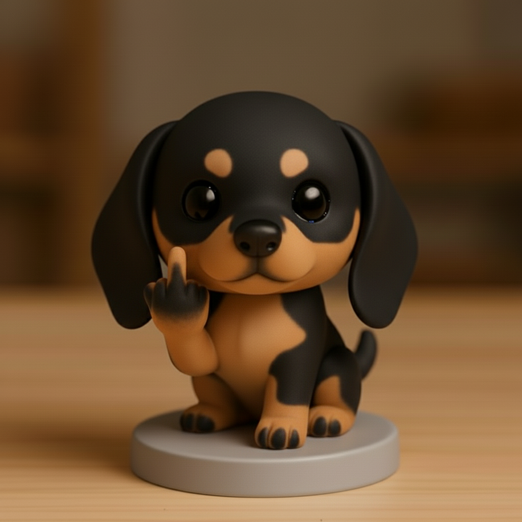 Funny Middle Finger Dog Ornament – The Perfect Gag Gift 🎁🐕