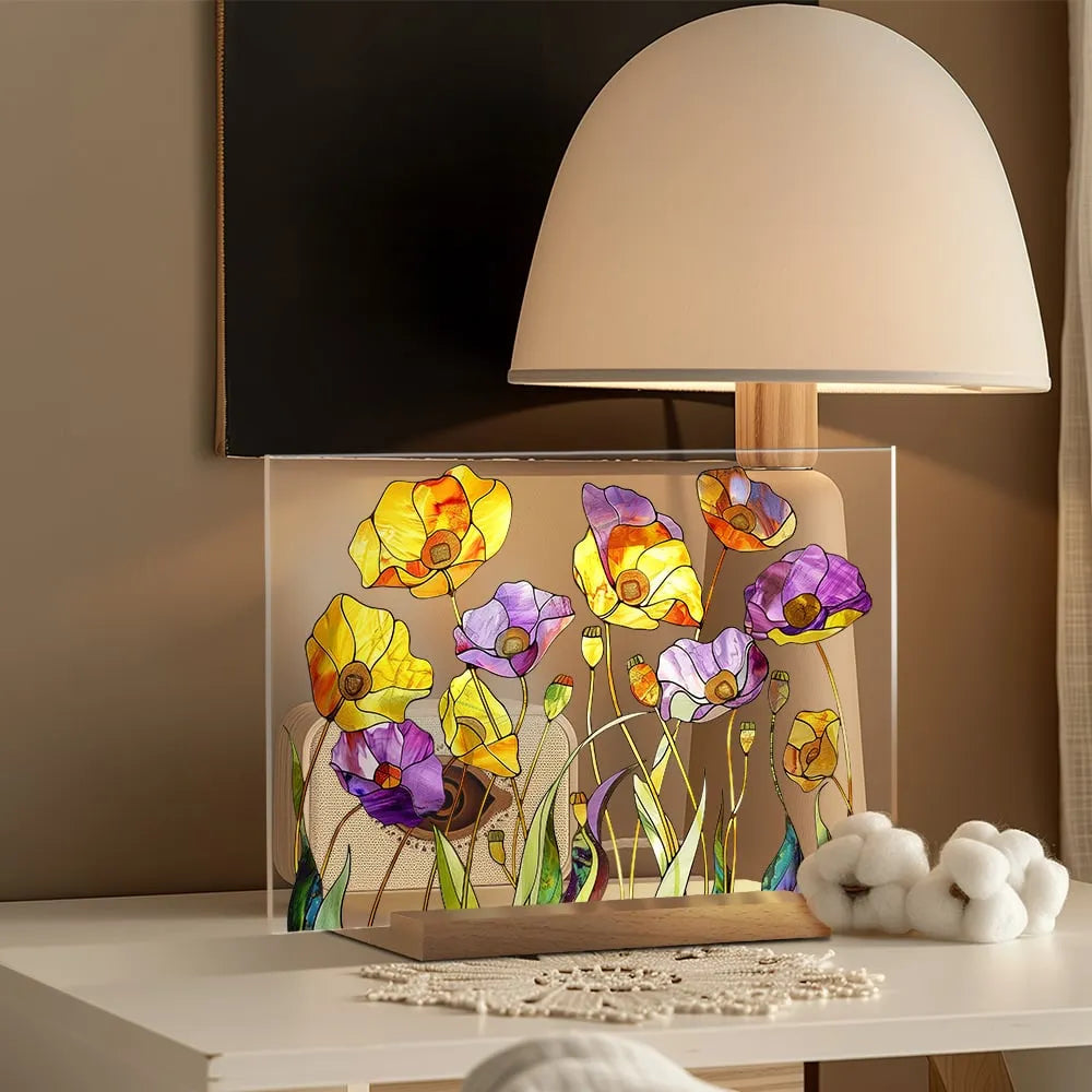 🌷🌼NEW - 🌻🌺Painted Colorful Flower Pattern Decor