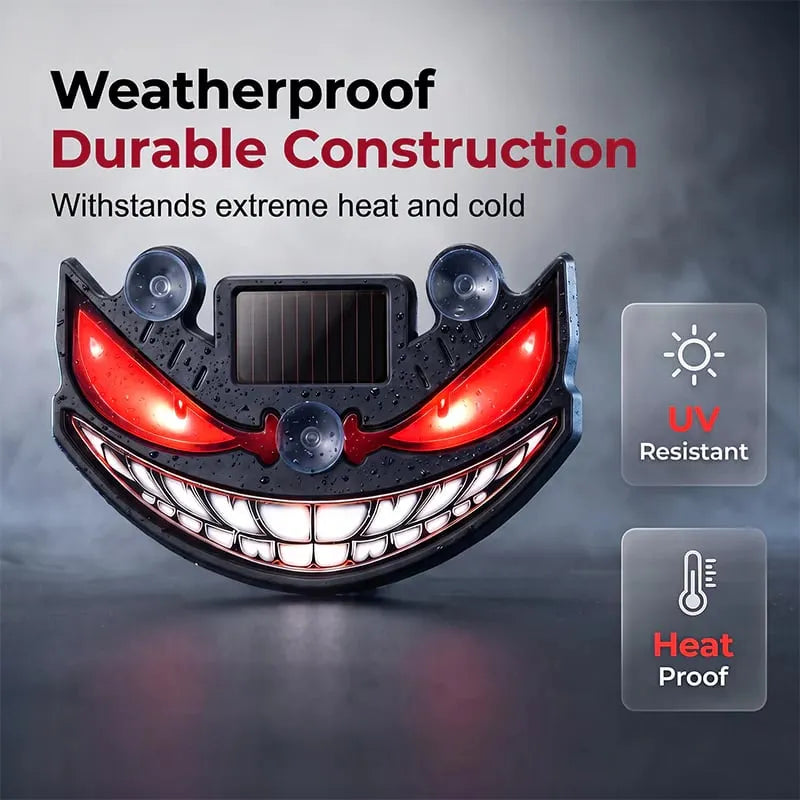 🎉 Solar Devil Eye LED Car Warning Light