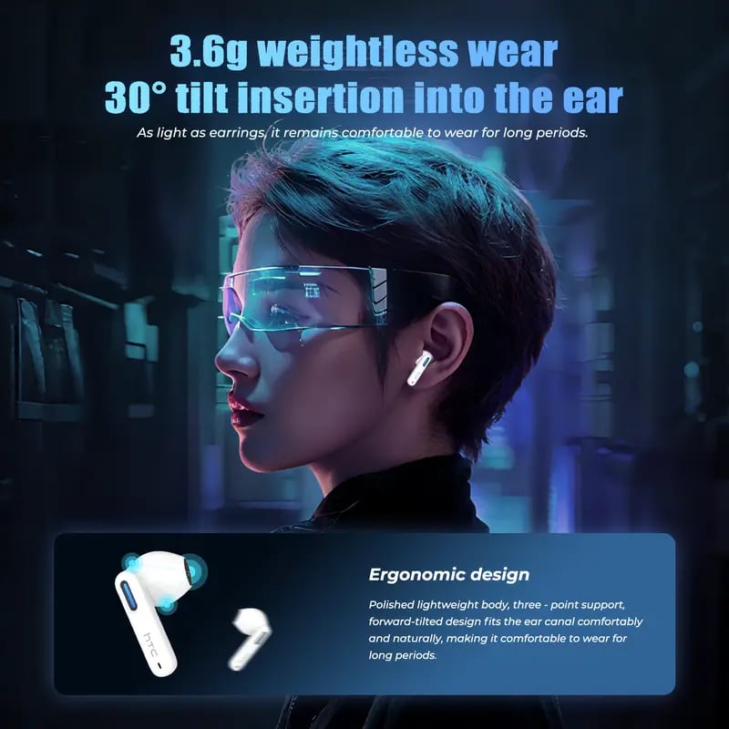 🎉 NE49 Wireless Translation Earbuds Bluetooth 6.0 Gaming Headsets High Fidelity IPX5 Waterproof