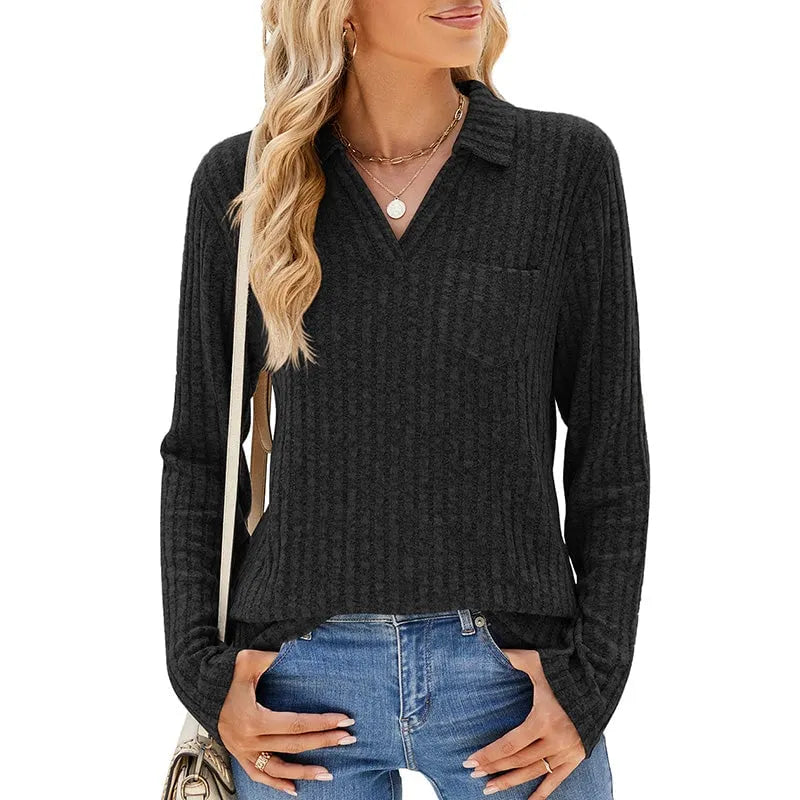 🌸Women's Collared V-Neck Sweater (Buy 2 Free Shipping)