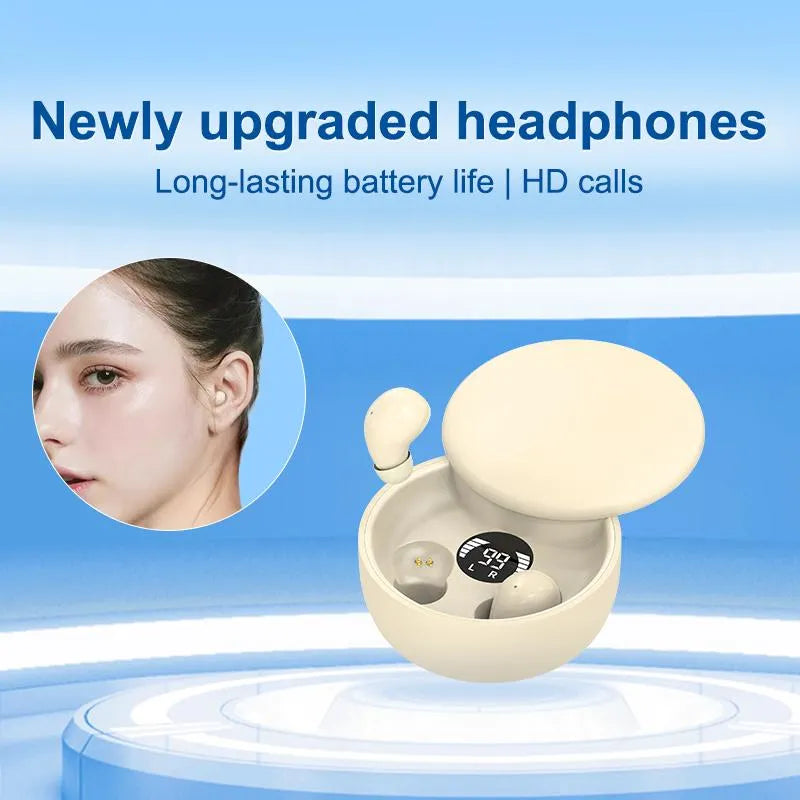 🎉Mini Invisible Headphones Bluetooth 5.4 True Wireless In-Ear Earphones