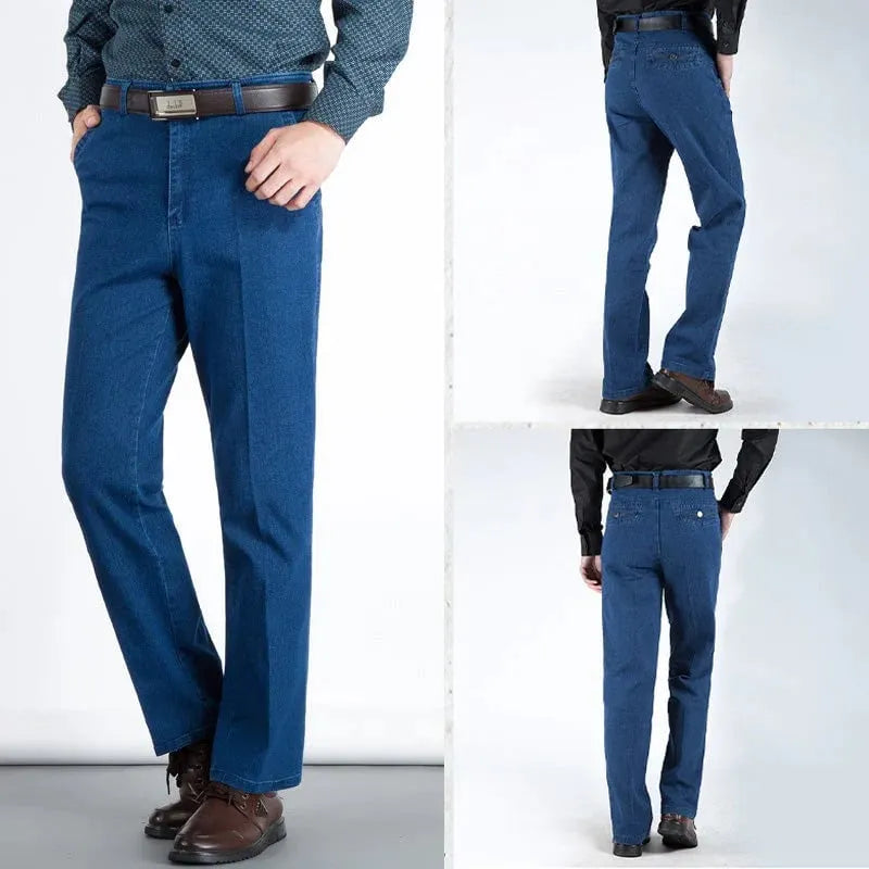 Men's High Waist Straight Cut Jeans (Buy 2 pieces for free shipping)