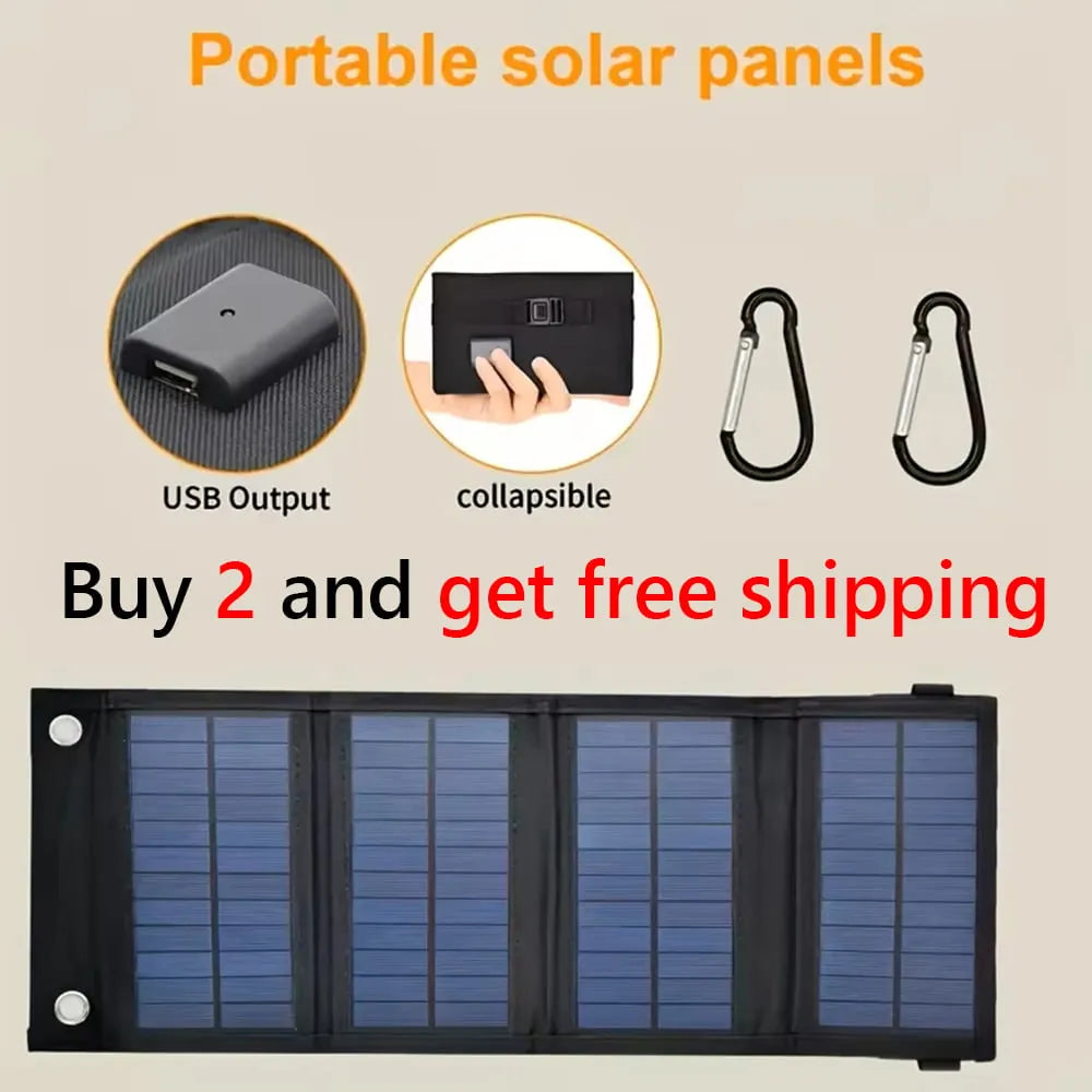 🔥HOT SALE🔥 Foldable 10W Solar Charger Panel with USB Output