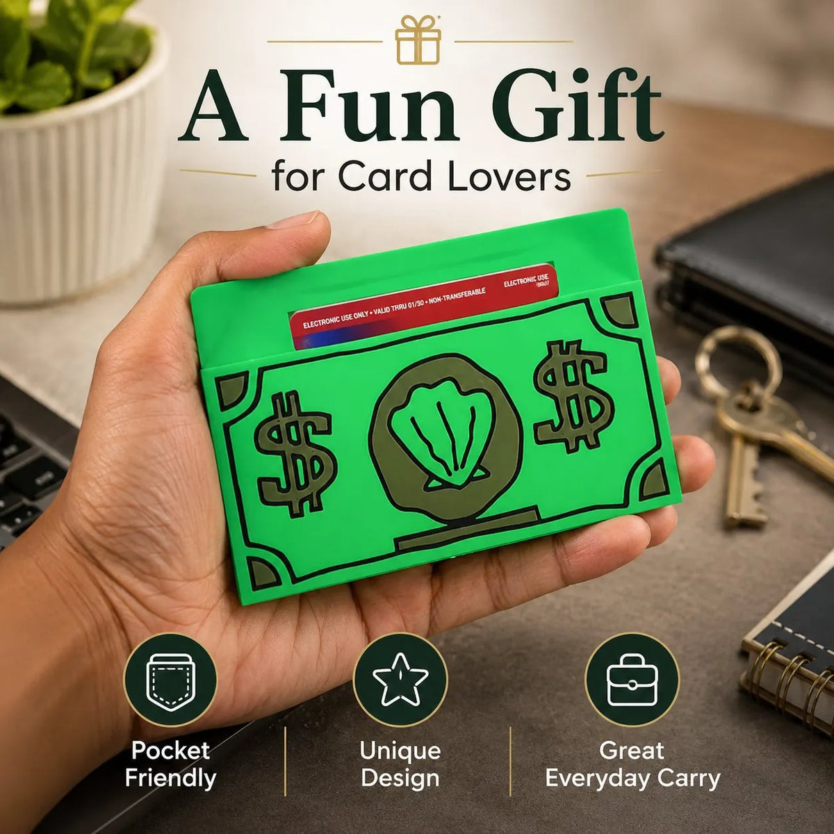 🎉💸 The Hilarious Cash-Style Card Holder Everyone Will Ask About 🧽✨