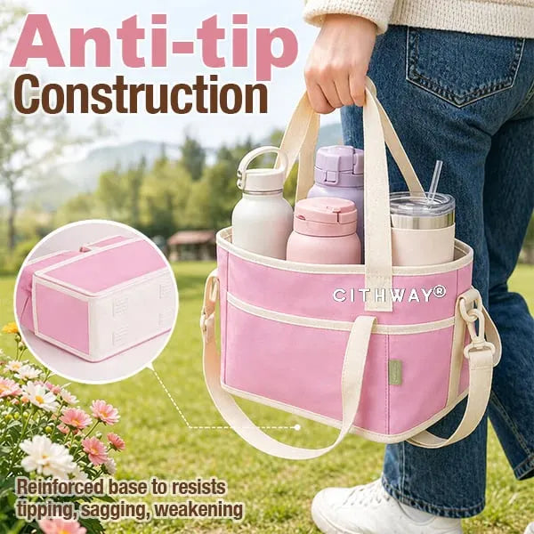 🎉 4-grid Insulated Drink Bottle Carrier Bag
