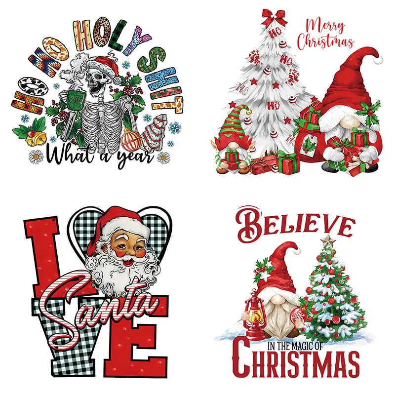 🔥Christmas Sale-49% OFF | 🎄 15PCS Christmas Mystery DTF Transfer Bundle 🎅🔥for T-Shirts, Totes & DIY Gifts