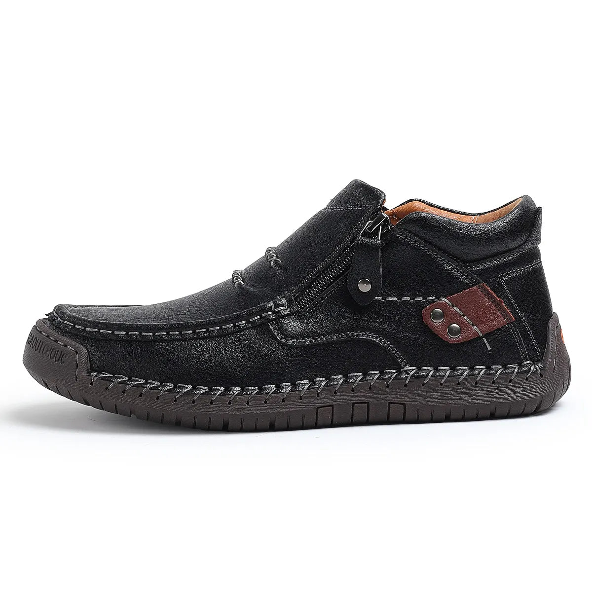 Men’s Handmade Premium Leather Slip-On Driving Boots