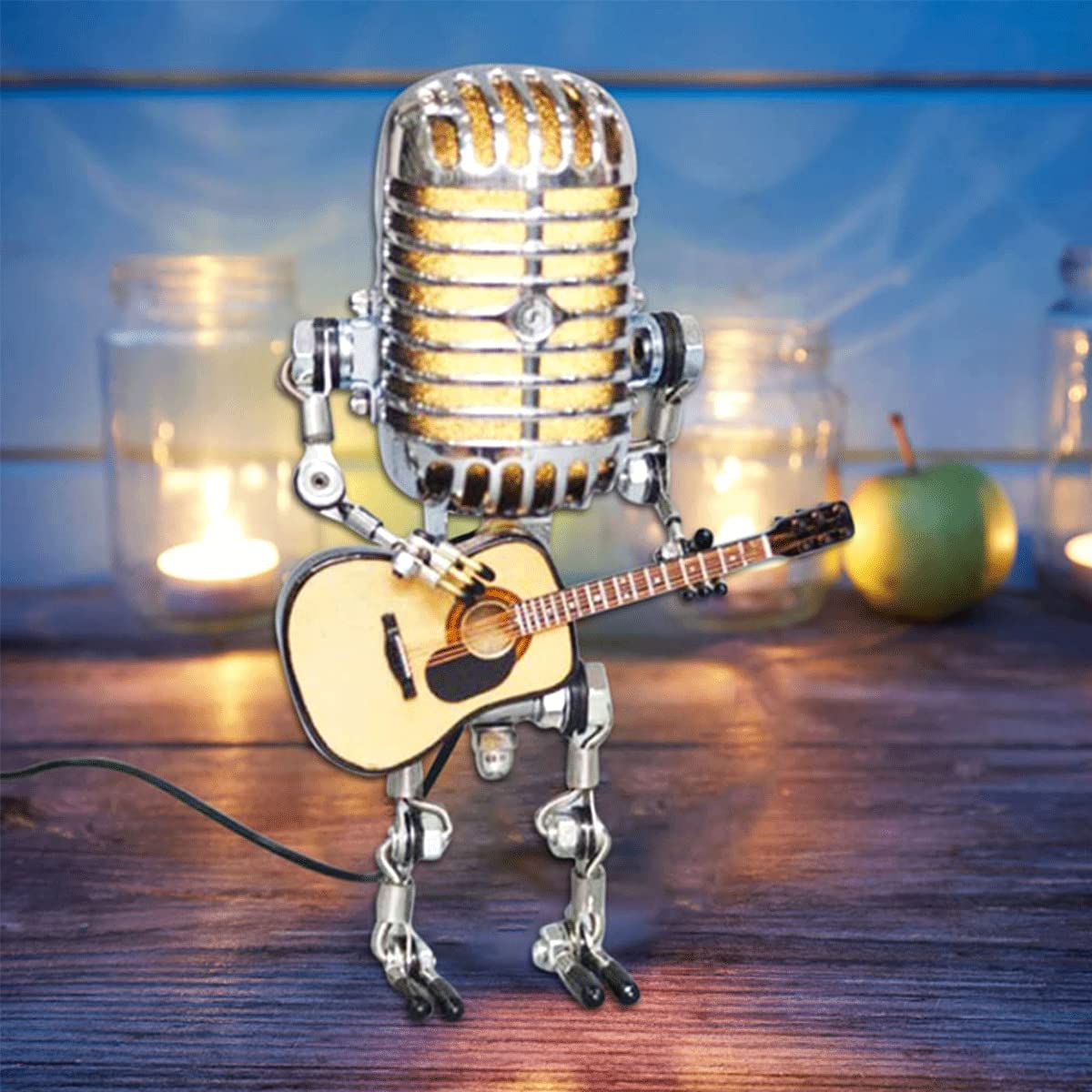 BUY 2 FREE SHIPPING-🎁Vintage Metal Microphone Robot Desk Lamp🎸