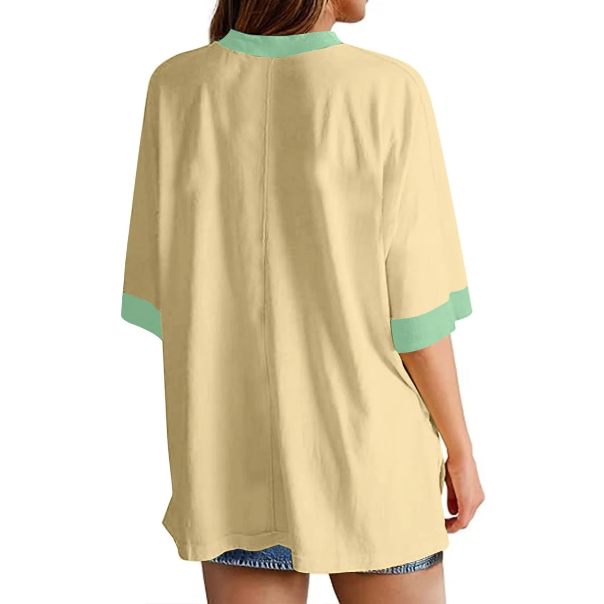 ✨Short-sleeved Color Block T-shirt (Buy 2 Free Shipping)