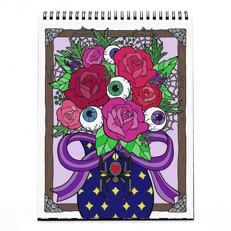 🔥Last Day 49% OFF -🖤 Waiting for the Night Gothic Love Coloring Book 📓
